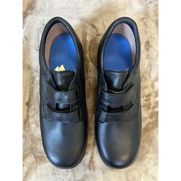 Apex Footwear Men's Black Conform Double Strap Orthopedic Shoes 1260M Size 12W - Picture 5 of 7